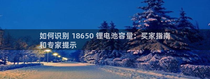 尊龙凯时提现不了：如何识别 18650 锂电池容量：买家指南
和专家提示